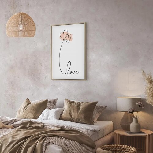  Slika - Connected in the Clouds (1 Part) Vertical 80x120 U prirodnom drvenom okviru Slike