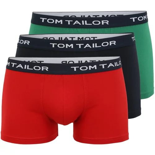 Tom Tailor Boksarice marine / travnato zelena / karminsko rdeča