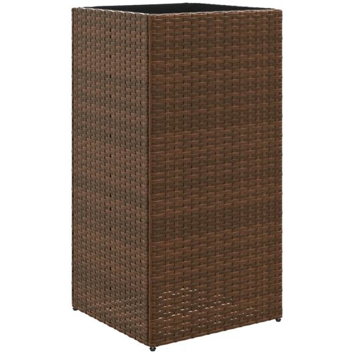 Maison Chic Vrtno cvetlično korito - Cvetlični Lonec rjavo 40x40x80 cm poli ratan, (21788504) Slike