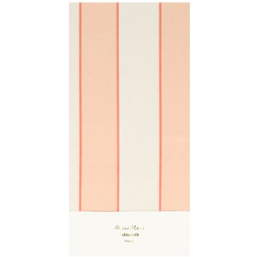 Meri Meri Namizni prt 137x259 cm Peach Stripe – Cene