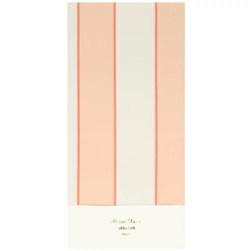 Meri Meri Stolnjak 137x259 cm Peach Stripe –