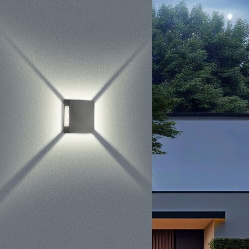  Brilagi - LED spolja&amp;scaron;nje zidno svetlo QUADRAY LED/4W/230V antracit IP65 Slike