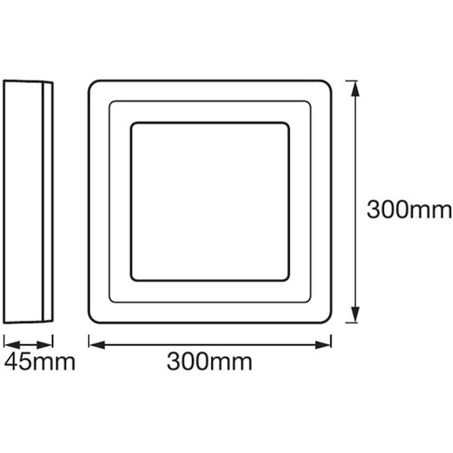 Ledvance LED plafonsko svetlo SQUARE LED/18W/230V Slike