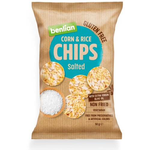 Benlian Food chips classic 50 gr, gluten free Cene