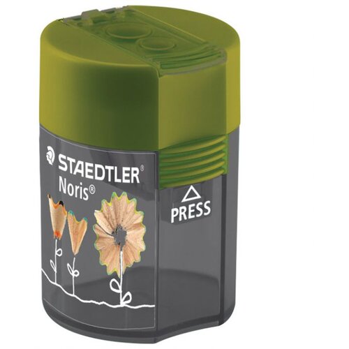  ŠILJILO METALNO S PVC KUTIJOM 2RUPE "FLOWERS" STAEDTLER 512 004 ZELENO/SIVO Cene