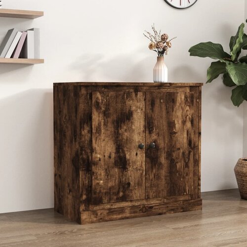 VidaXL Komoda boja dimljenog hrasta 70x35,5x67,5 cm konstruirano drvo Slike