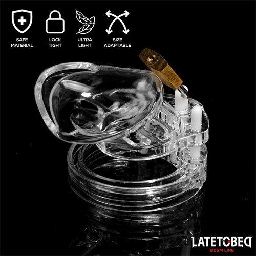 LateToBed Cage Kletka Za Penis Universal Short Clear Slike