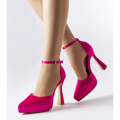 Gemre Fuchsia pumps on high block heel Lowell Cene