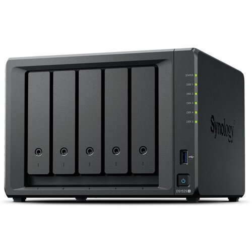 Synology NAS Server DiskStation DS1525+, 5-bay, 2.5GbE LAN, M.2 NVMe slotovi Cene