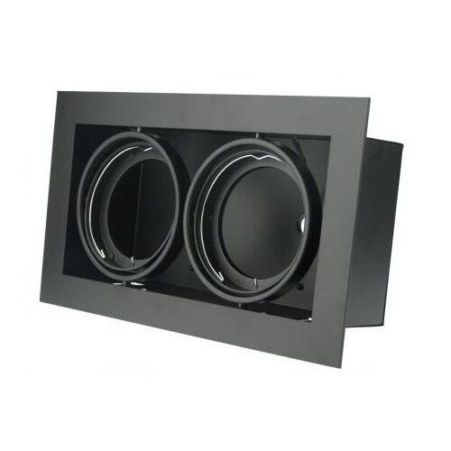 Gtv led plafonska ugradna rasveta piero kv 2*G53 IP20 crna Slike