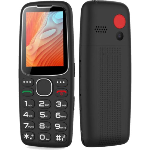 Mean IT Telefon mobilni, 2.4&rdquo; zaslon, SOS tipka, crni &ndash; Senior 10 Plus, Crni Cijene