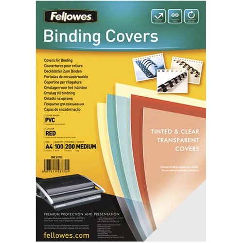  ZA SPIRALNI UVEZ 150MY PVC A4 PK100 FELLOWES 5376001 PROZIRNE Cene