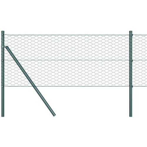  Heksagonalna ograda 0,8 x 10 m PVC Zelena Slike