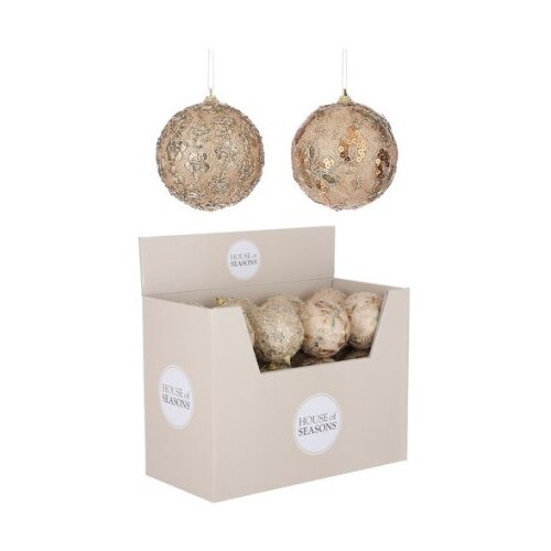 Dekordom novogodišnja dekoracija - hanging ball 10cm 1082467 - gold - edl ( 041262 ) Cene