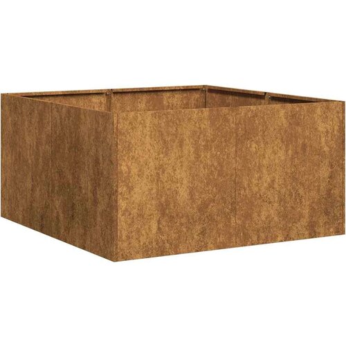 VidaXL Sadilica boja hrđe 80x80x40 cm od pohabanog čelika Slike