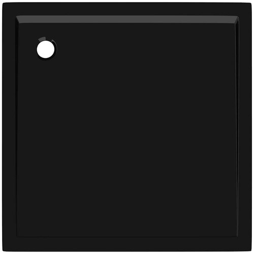  Četvrtasta tu&amp;scaron;-kada ABS crna 80 x 80 cm Slike