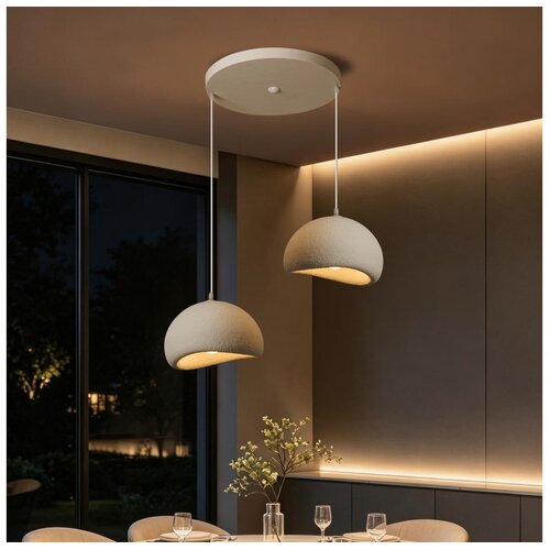 Brilagi Luster na sajli WABI SABI 2xE27/60W/230V bela Slike
