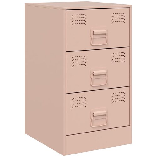 Maison Chic Nočna omarica - Nočna miza roza 34,5x39x62 cm jeklo, (21690150) Cene