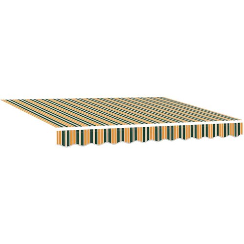 VidaXL Retraktilna tenda Zelena in rumena 350 x 250 cm blago, (5000045752) Slike