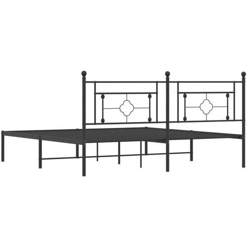  okvir za krevet s uzglavljem crni 183x213 cm Slike