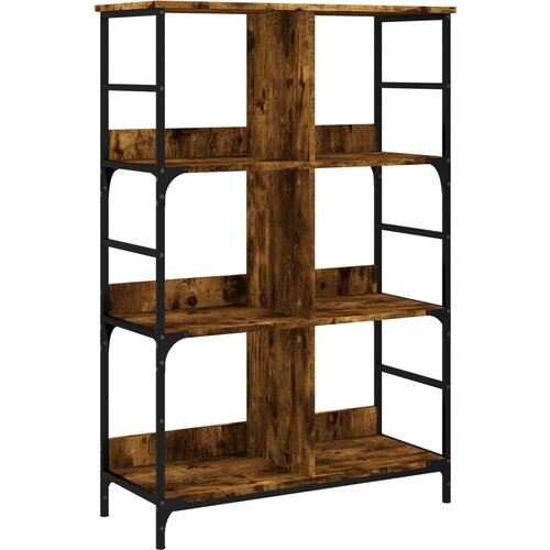 Maison Chic Knjižna omara - Knjižna polica - Knjižni regal dimljen hrast 78,5x33x117,5 cm inženirski les, (21723308) Cene