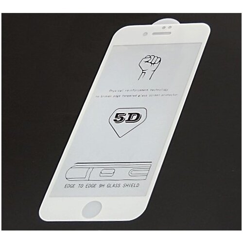  Za&amp;scaron;čitno kaljeno steklo 5D Full Glue za Apple iPhone 7 Plus / iPhone 8 Plus (5.5&amp;quot;) - belo Slike
