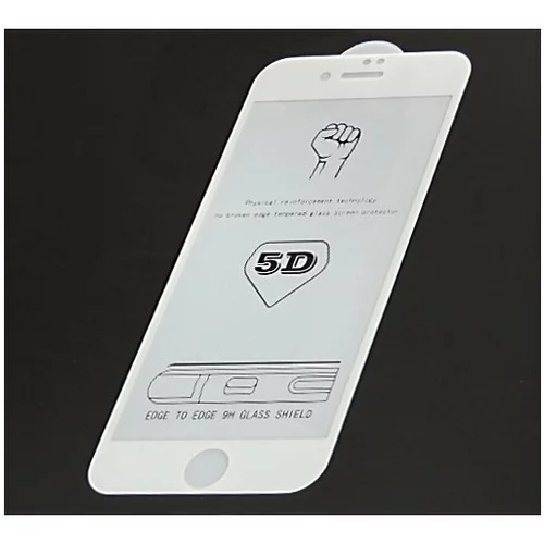  Zaščitno kaljeno steklo 5D Full Glue za Apple iPhone 7 Plus / iPhone 8 Plus (5.5") - belo