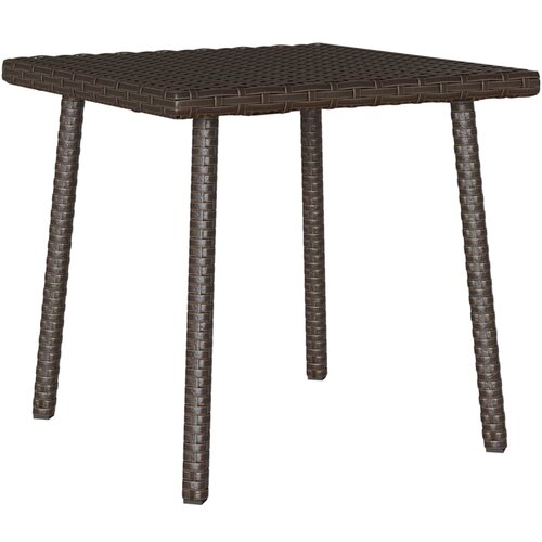 VidaXL Vrtna kavna miza pravokotne oblike rjave barve 40x40x37 cm Slike