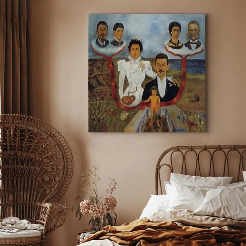  Slika - Frida Kahlo – My Grandparents My Parents and I 80x80 Na talijanskom platnu Cene