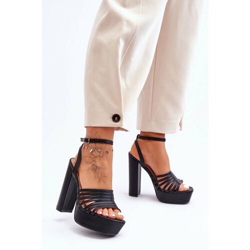 Kesi High heel sandals black Maya Slike