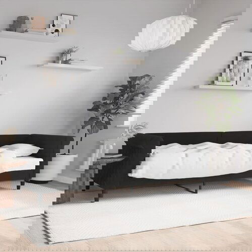 vidaXL Dnevni krevet s madracem crni 80 x 200 cm baršunasti Cijene