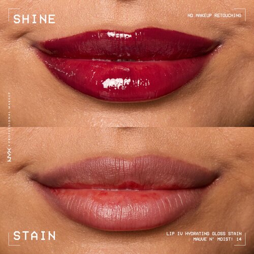 NYX Professional Makeup Lip I.V. Hydrating Gloss Stain glos za ustnice 5 ml odtenek 14 Mauve N&amp;rsquo; Moist! Slike