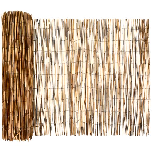 vidaXL Vrtna ograja Karbonizirano 1000 x 90 cm Trsje, (5000301767) Cene