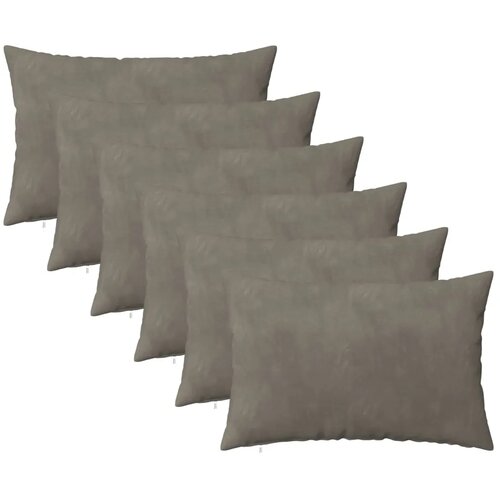  Presvlaka za jastuk 6 pcs HEERLEN Svjetlosiva 30 x 50 cm Bar&scaron;un - Svjetlosiva 30 x 50 cm 6 Cijene