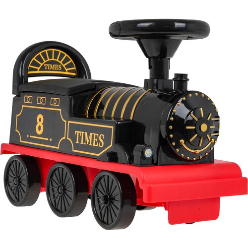 Guralica za bebe Retro locomotiva - crna Slike