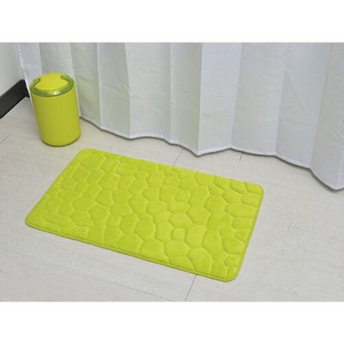 Tendance tepih za kupatilo pebble 50X80 cm memorijska pena, svetlo zelena Slike