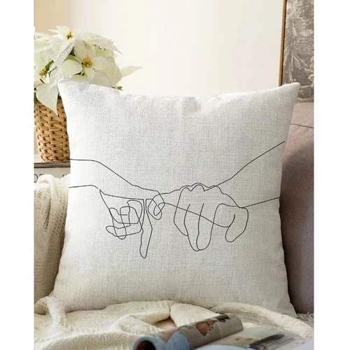 Minimalist Cushion Covers jastučnica s udjelom pamuka Pinky, 55 x 55 cm