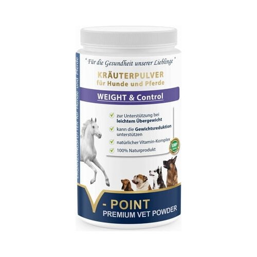 V-POINT weight control - premium zeliščni prah za pse in konje Cene