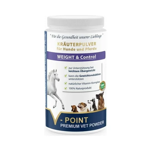 V-POINT weight control - premium zeliščni prah za pse in konje