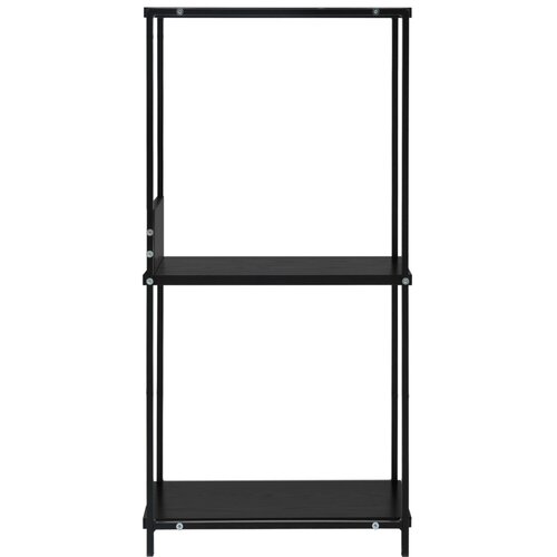 Male ravne police za knjige crne 33,5 x 39,6 x 79,7 cm drvene Slike
