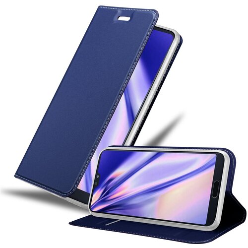 Cadorabo Huawei P20 PRO/P20 PLUS v klasična temno modra - Za&scaron;čitni ovitek z magnetnim zapiranjem, stoječo funkcijo in režo za kartice, (20558785) Cene
