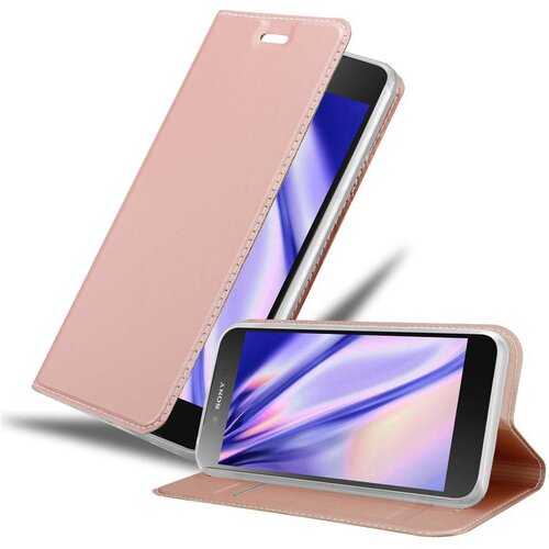 Cadorabo Sony Xperia Z5 PREMIUM v klasična rožnata zlata - Za&scaron;čitni ovitek z magnetnim zapiranjem, stoječo funkcijo in režo za kartice, (20558539) Cene