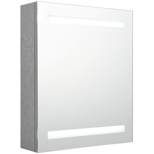 Maison Chic LED Kopalni&amp;scaron;ka omarica - Kopalni&amp;scaron;ki kabinet z ogledalom betonsko siva 50x14x60 cm, (21794989) Slike