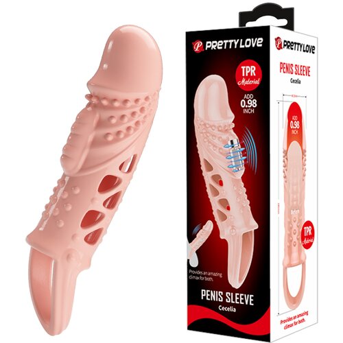 Pretty Love Cecelia navlaka za penis sa vibracijom &mdash; TPE &mdash; BI 26242 Cene