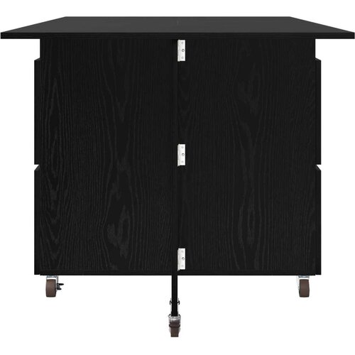  Blagovaonski stol 2 pcs 140 x 80 x 77 cm Konstruirano drvo Slike