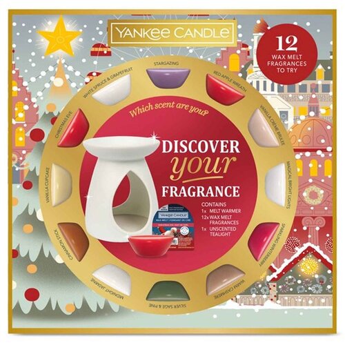 Yankee Candle Christmas Collection Aromalamp &amp;amp; 12 Wax Melts poklon set Slike
