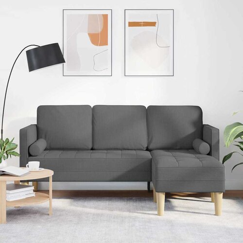  Set sofe s jastukom Tamno siva Poliester Cene
