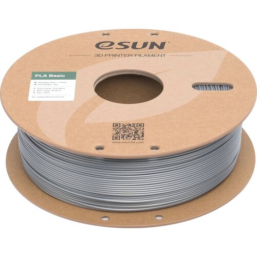 ESUN PLA Basic Silver - 1,75 mm / 1000 g - eSpool+ Slike