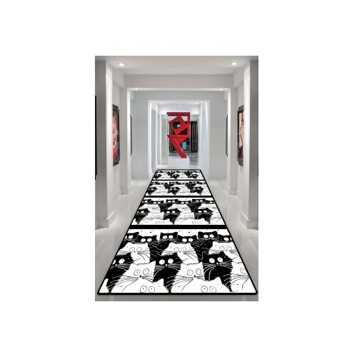 Conceptum Hypnose tepih staza (80x150) white cats (959CHL2285) Cene
