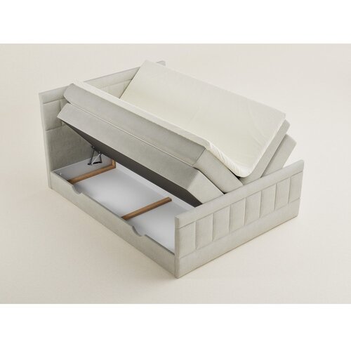 Maison de R&amp;ecirc;ve Bež boxspring postelja s prostorom za shranjevanje 160x200 cm Caya &amp;ndash; Slike